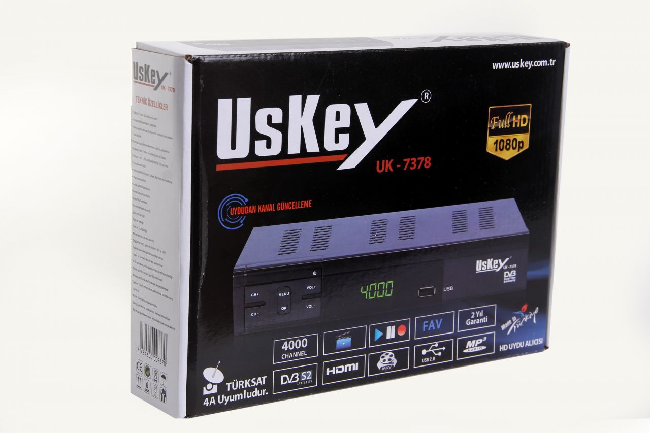USKEY UK-7378 FULL HD UYDU CİHAZI