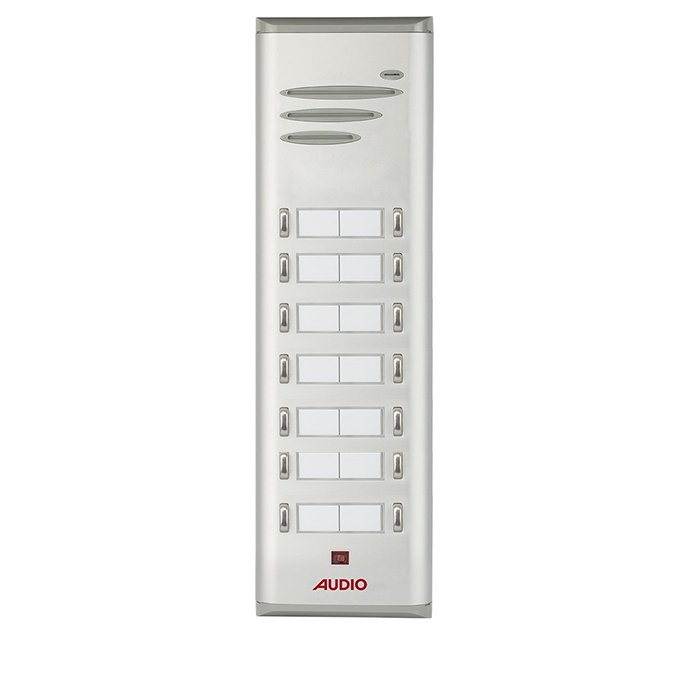 Audio 004849 E14 Basic Serisi Çift Butonlu Zil Paneli 14 lü