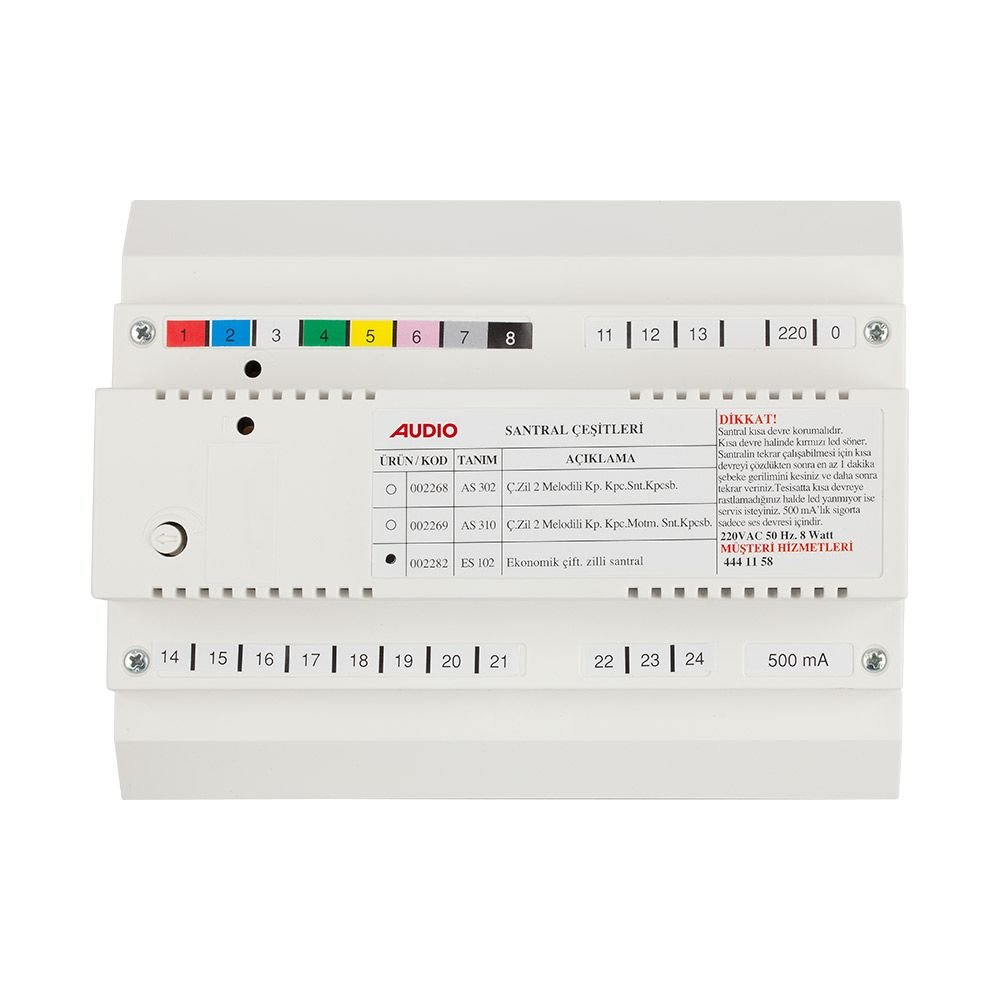 Audio Es 102 Kapıcısız Çift Zilli Santral 002282
