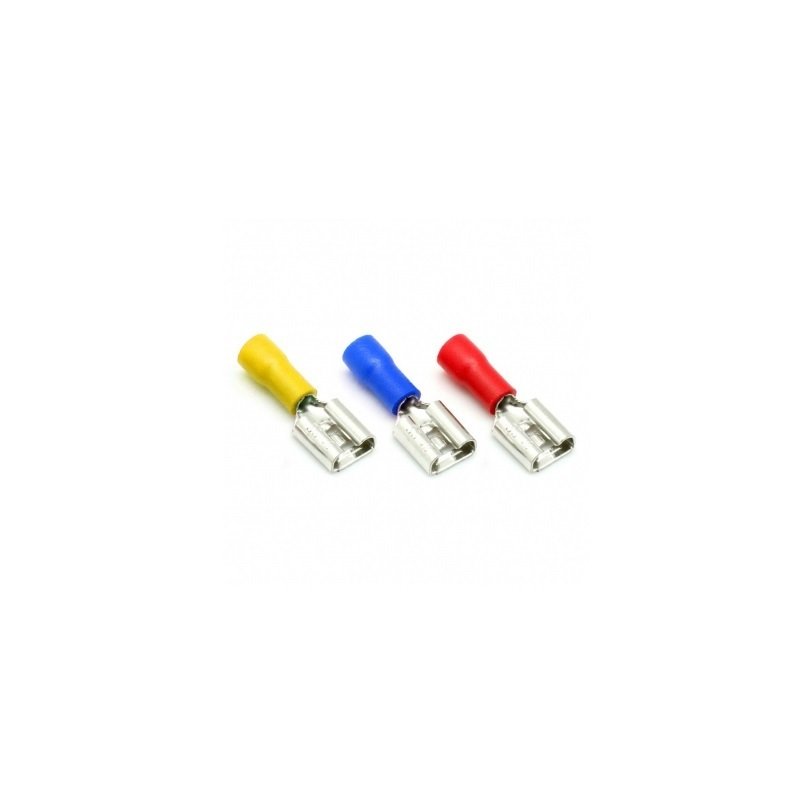 1.50 - 2.50mm Dişi Faston Tip İzoleli Kablo Ucu (200 Adet)