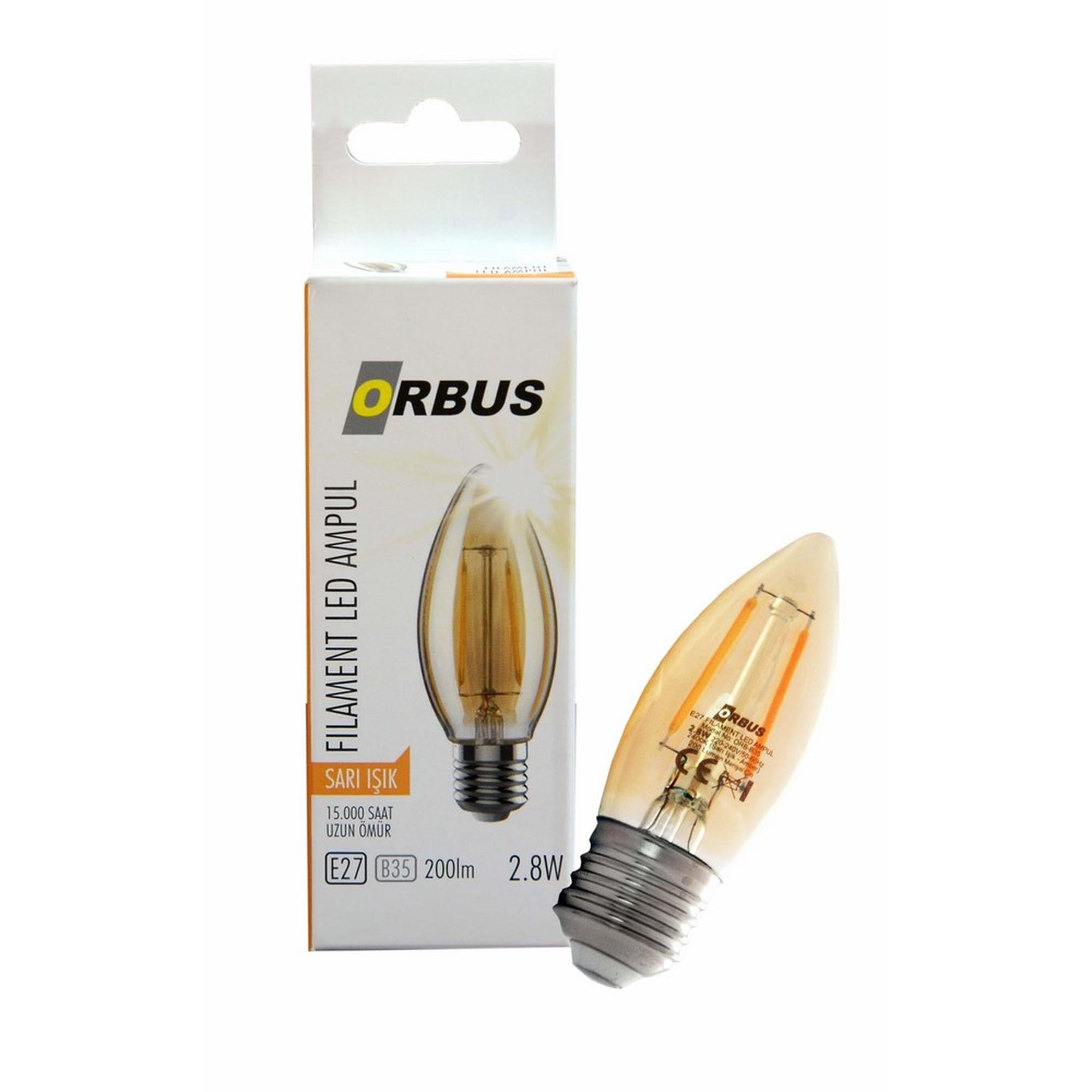 RUSTİK LED DEKORATİF AMPUL AMBER CT-4307
