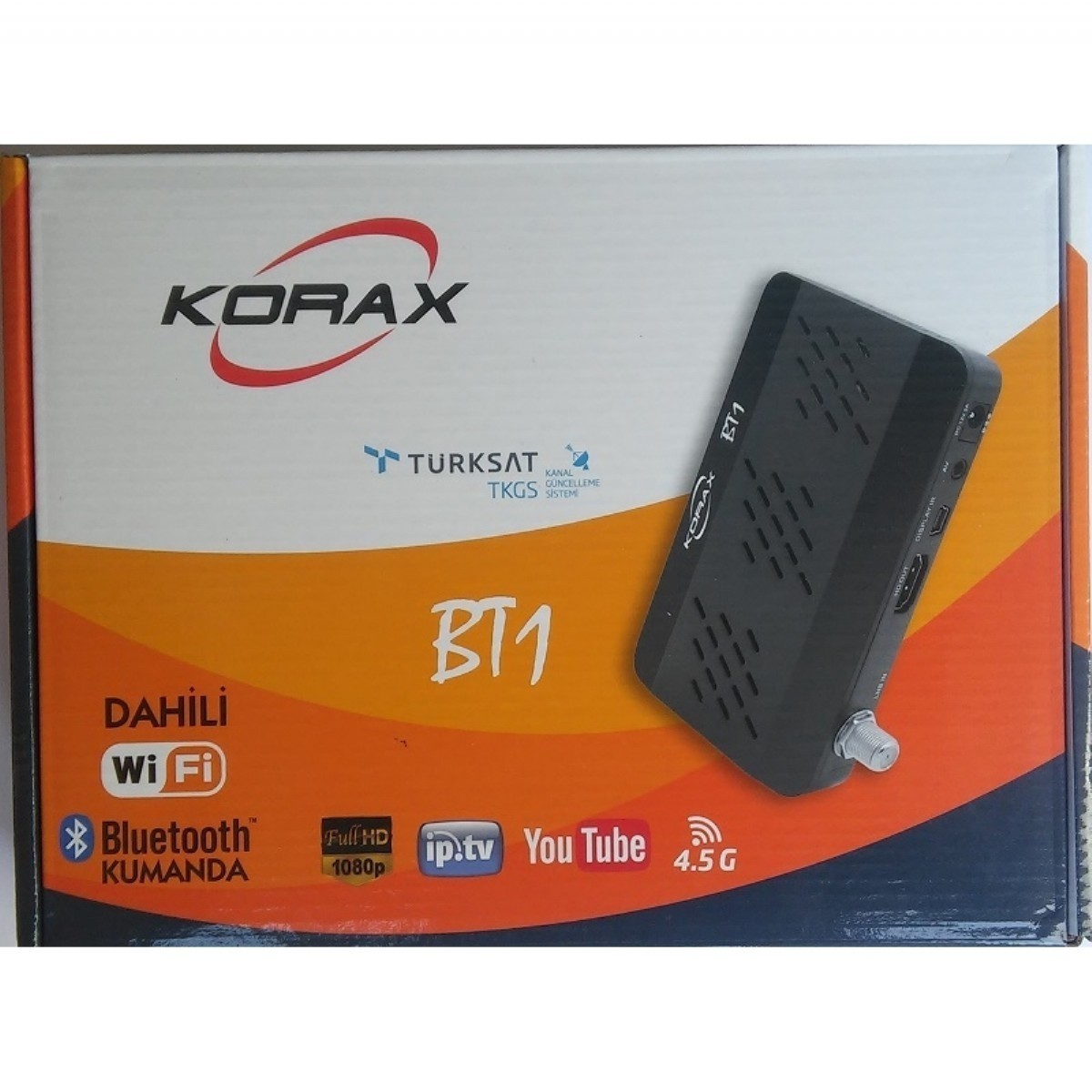 KORAX BT1 DAHİLİ WİFİ ÖZELLİKLİ İP TV UYDU ALICI