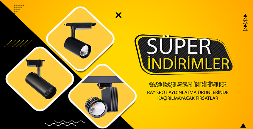 Ray Tipi Led Spot Armatürler