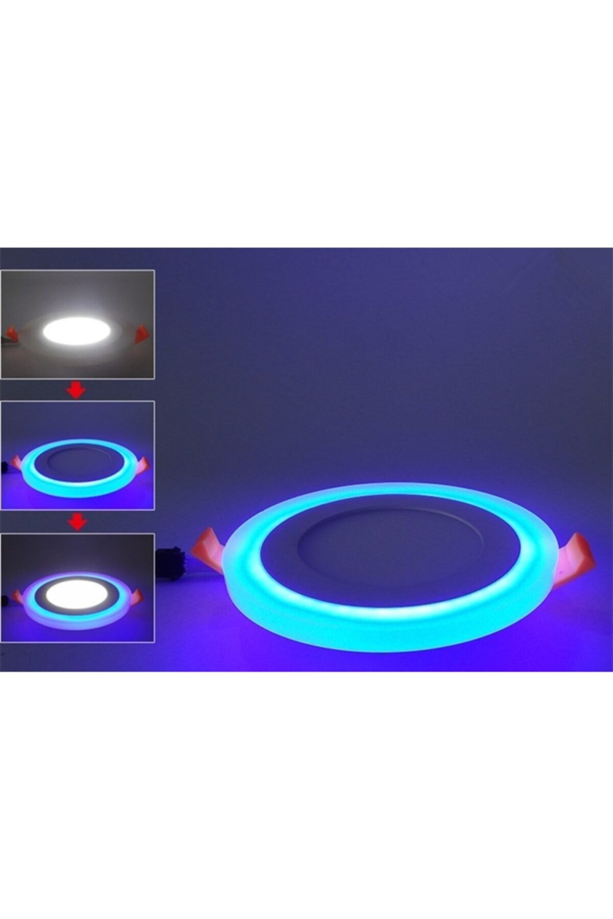 Dekoratif Sıvaaltı 36 Watt (24+12) Çift Renkli Led Panel - Mavi Beyaz