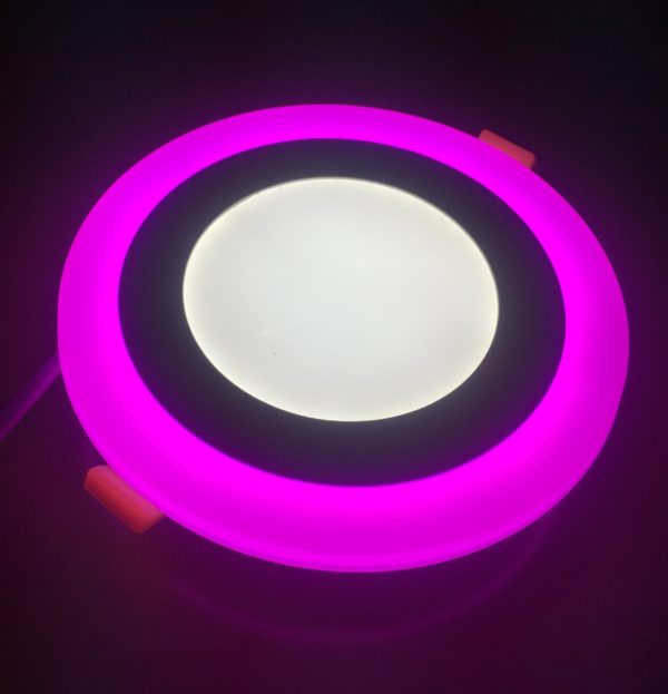 18W SIVA ÜSTÜ ÇİFT RENK LED PANEL PEMBE