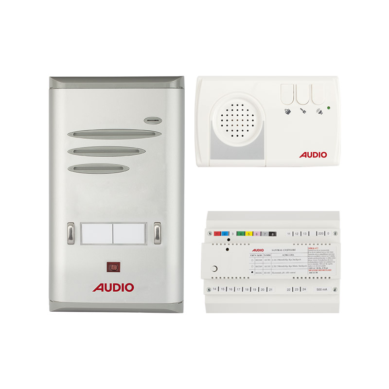 Audio 2 Daire Basic Kapıcısız Komple Paket