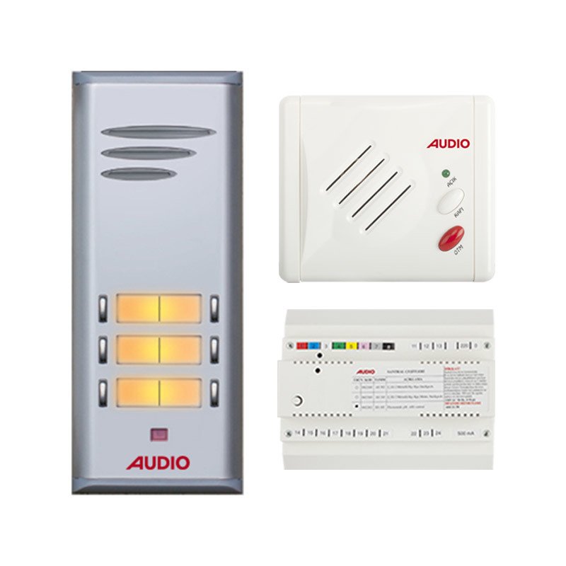 Audio 3 Daire Basic Kapıcısız Komple Paket