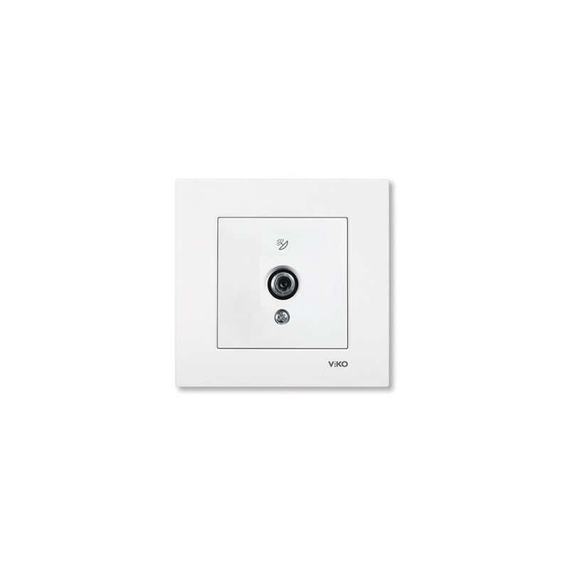 Viko Karre Uydu Prizi F Konnektörlü Sonlu - Beyaz (Çerçeve Hariç)