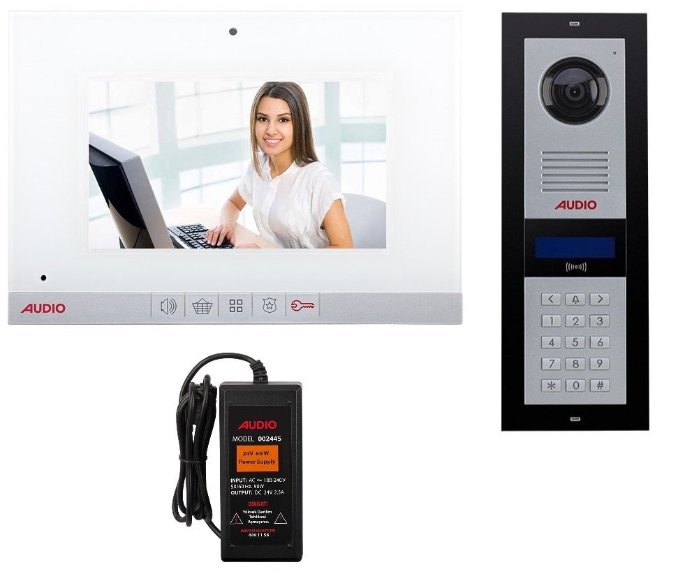 Audio Görüntülü Diafon 1 Daire 7'' Lcd 001188 Paket Fiyatı