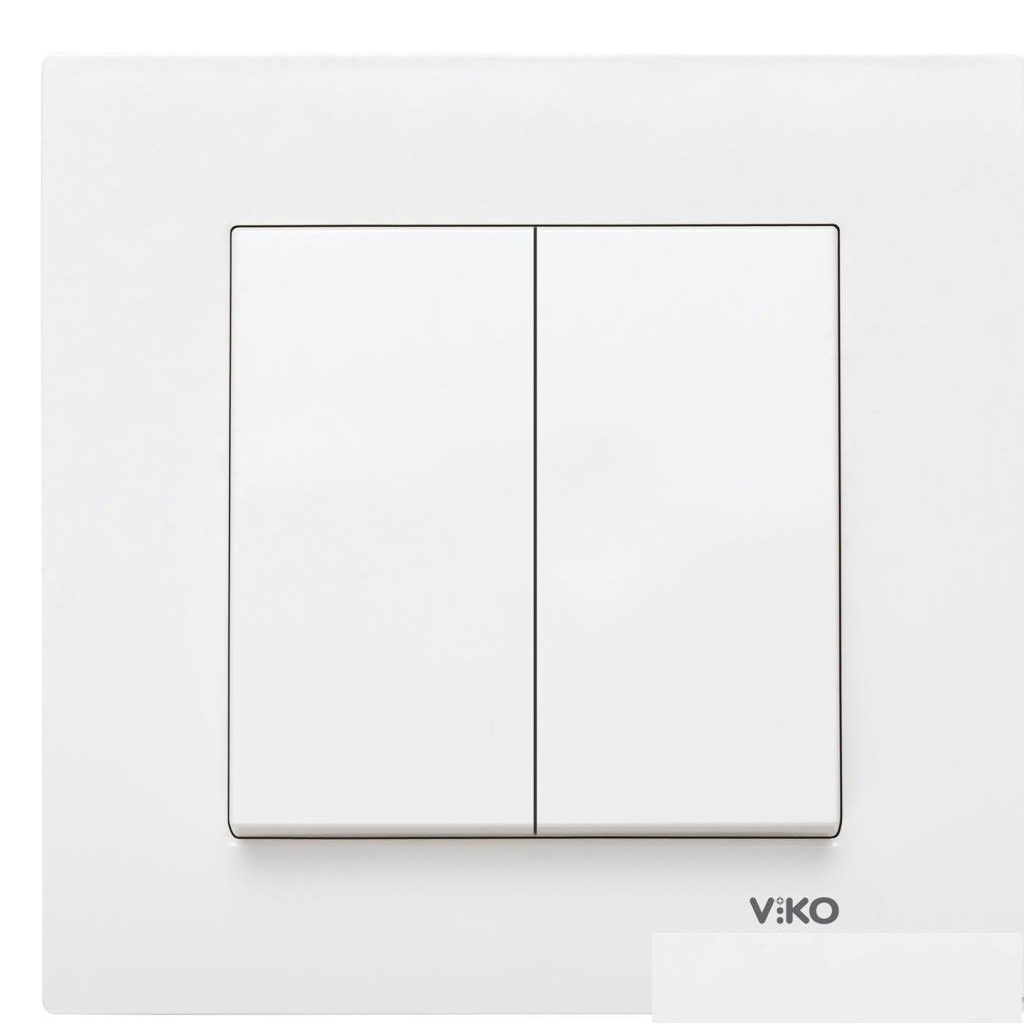 Viko Karre Komütator - Beyaz (Çerçeve Hariç