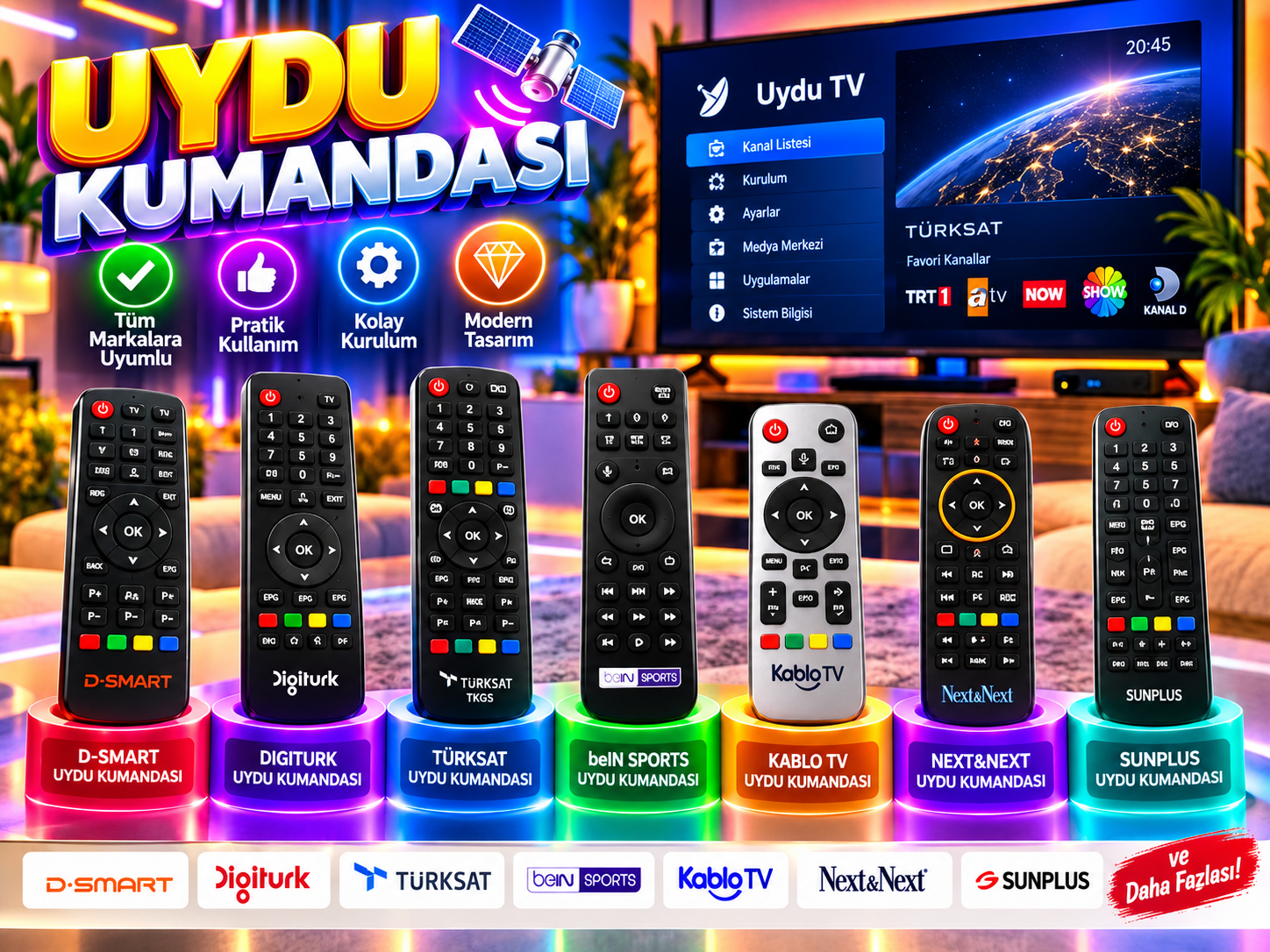 Uydu Kumandaları Her Model
